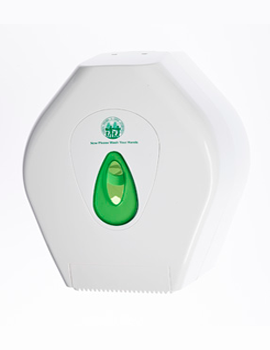 Modular Jumbo Toilet Roll Dispenser Medium White/Green